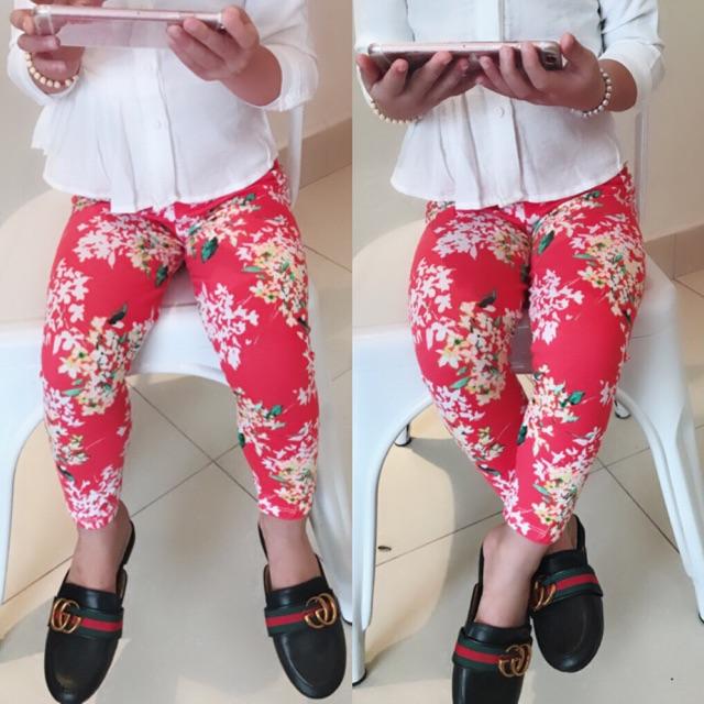 Set 10 quần legging hoạ tiết cho bé gái