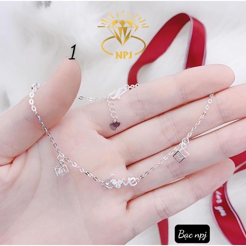 Lắc chân nữ, Mẫu lắc chân Bạc Ta ️ SIÊU HOT ️ cho nữ - Bạc Npj