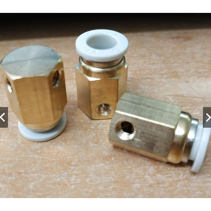 Bộ 10 chiếc đế cuối phun sương chất liệu bằng đồng ống phi 8mm nối đầu phun sương của bộ phun sương làm mát không khí...