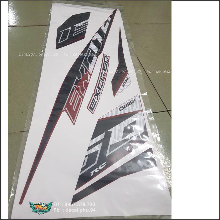 Tem rời Zin Exciter 150 Đỏ nhám 2020 -1