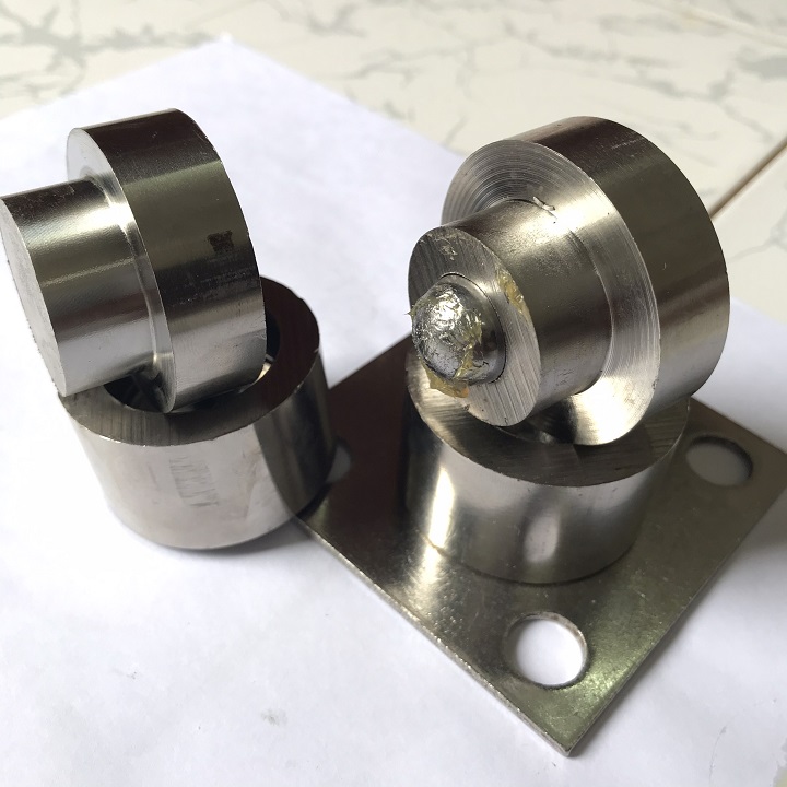 Bản lề cối xoay cửa cổng chịu lực - Chất liệu Inox 304 Ø45 - Dùng cho cửa 1 cánh