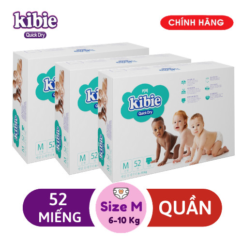 [COMBO 3 BỊCH] Bỉm - Tã quần Kibie Hàn Quốc size M