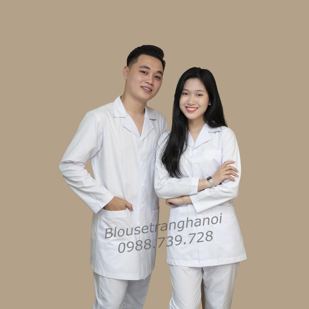 Quần áo điều dưỡng nam, nữ - quần áo Blouse- quần áo y tế - Blouse trắng hà nội