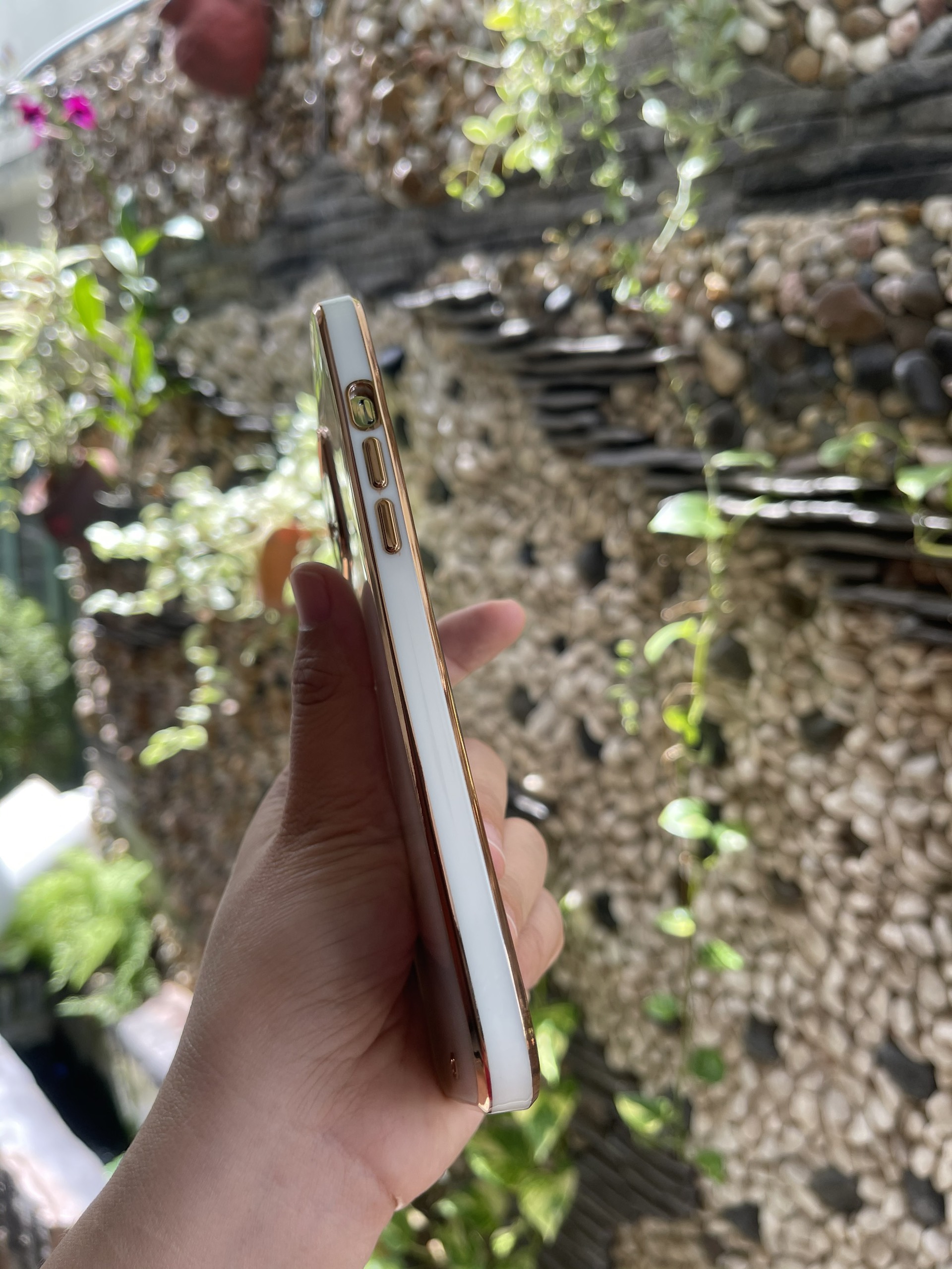 Case Ốp Lưng Dành Cho Điện Thoại iPhone 12 Pro Max - Silicon Dẽo Viền Màu Lưng Trong