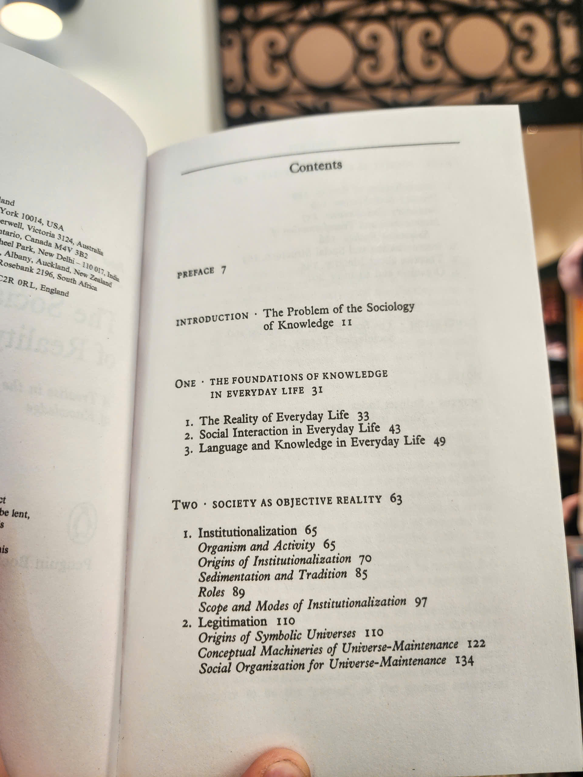 Sách - The Social Construction Of Reality by Peter L. Berger / Sociology / Philosophy / Ngoại văn