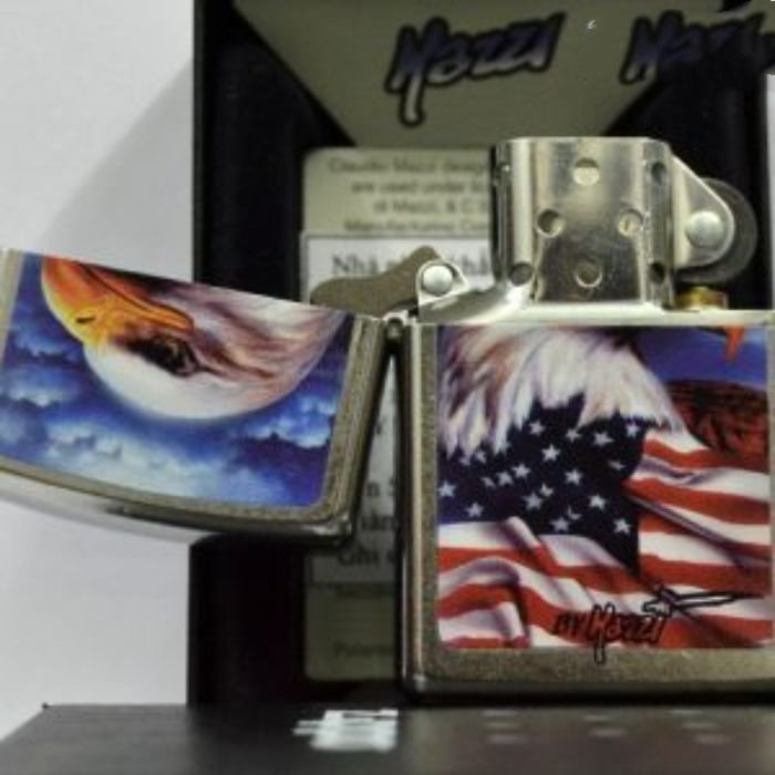 Bật Lửa Zippo Mazzi Freedom Watch Street Chrome Chính Hãng Usa