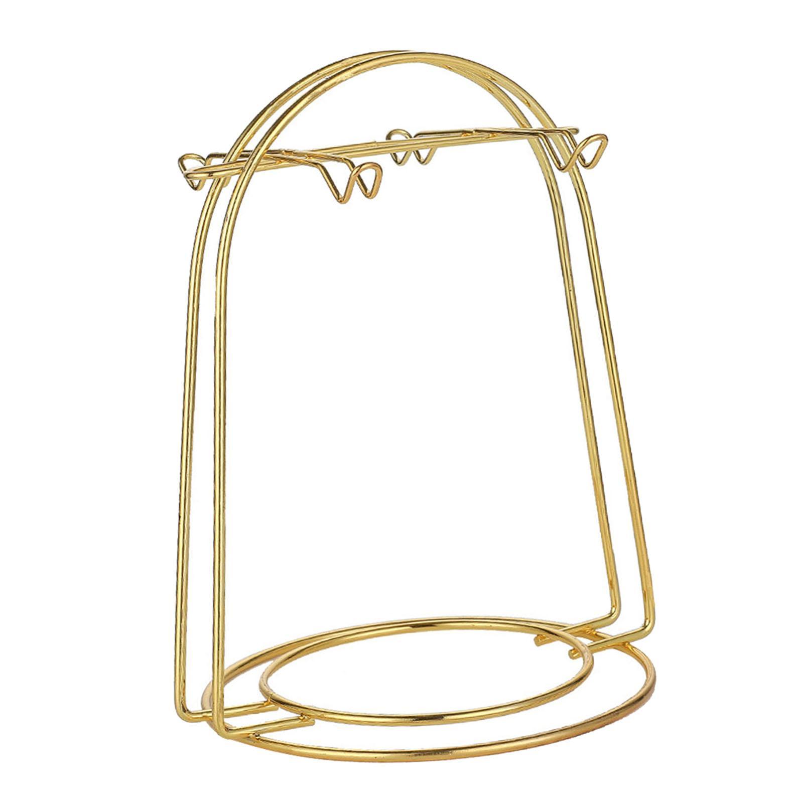 Kithcen Coffee Cup Drying Rack Stand Tabletop Bottle Rack Water Drainer Tea Cup and Saucer Display Rack
