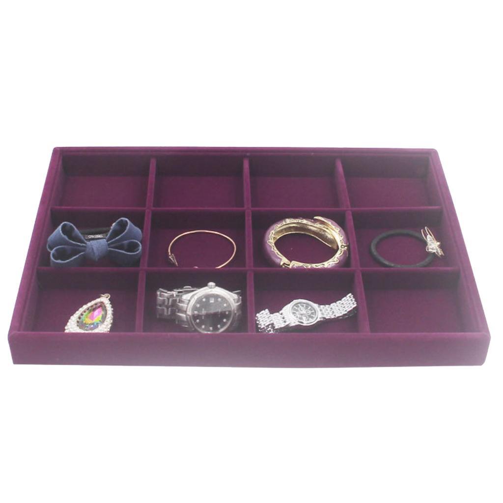 Multi Functional Stackable Jewelry Tray Showcase Display Storage Organizer - 1