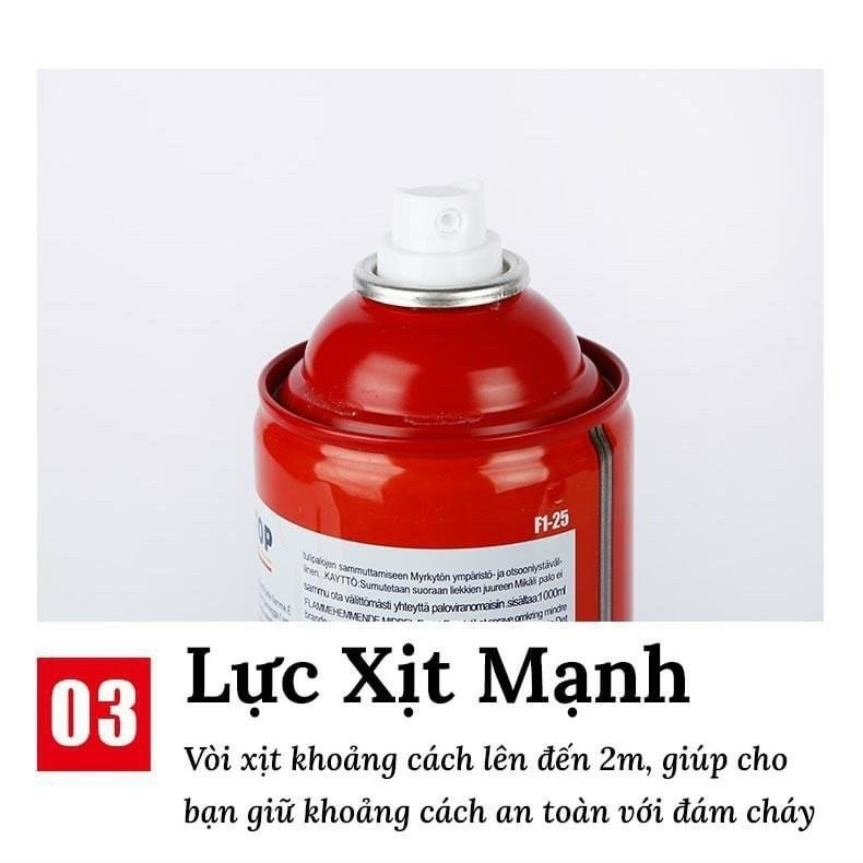 Bình Chữa Cháy Mini 500ml Để Xe Hơi, Ô Tô, Bình Cứu Hỏa Khẩn Cấp Cho Ô Tô Xe Hơi Dân Dụng 500ml
