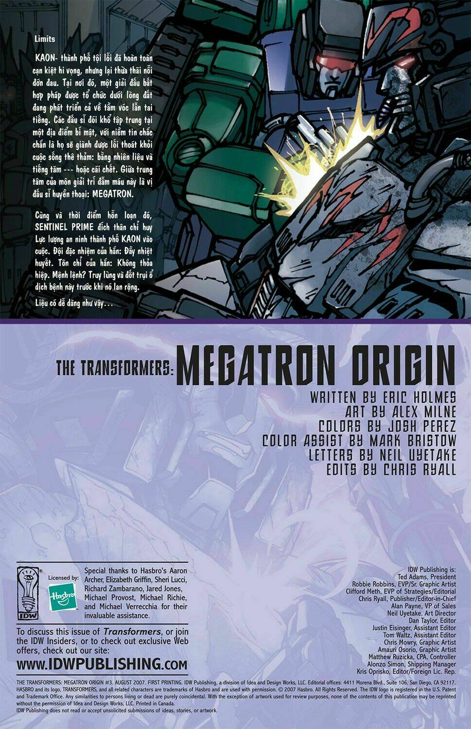 the transformers: megatron origin chapter 3 4