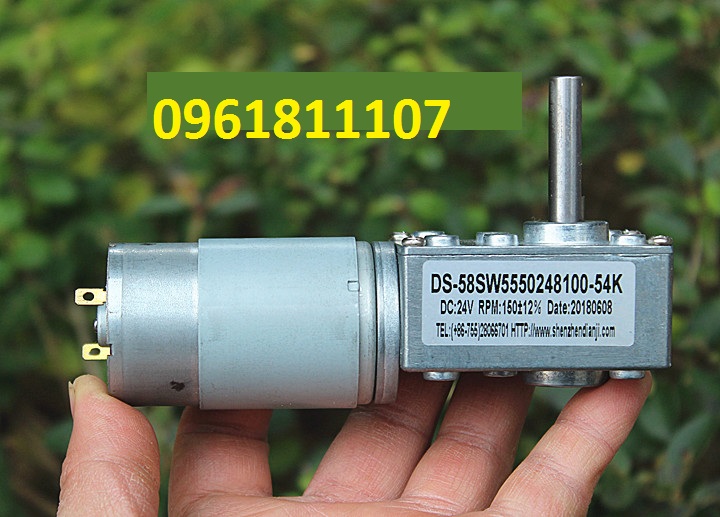 Motor giảm tốc 24V 150 vòng trục D8 8mm