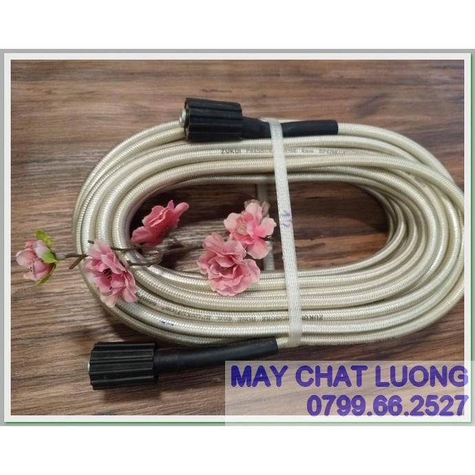 DÂY XỊT RỬA XE 8 -10 -15 -20 -30MÉT- TRẮNG - RĂNG 22mm