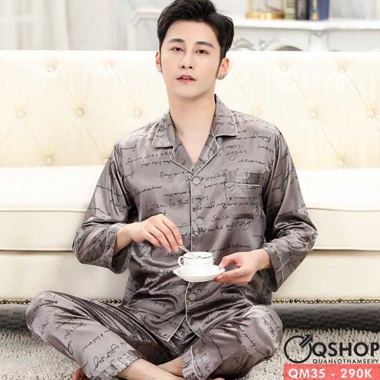 Freeship ĐỒ NGỦ PIJAMA NAM CAO CẤP QM35 QM262