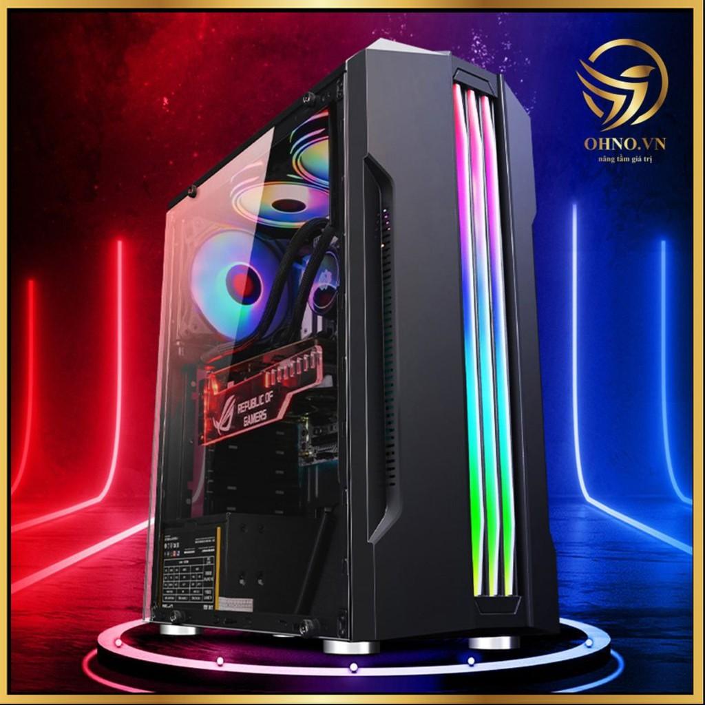 Vỏ Case Máy Tính PC Gaming AAP G05 Vỏ Case LED RGB Thùng Máy Tính Trong Suốt - OHNO VIỆT NAM