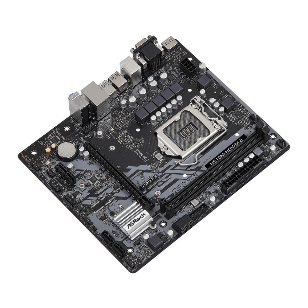 Bo Mạch Chủ ASRock H510M-HDV/M2 - Support CPU thế hệ 10-11 LGA1200 - Hàng Chính Hãng