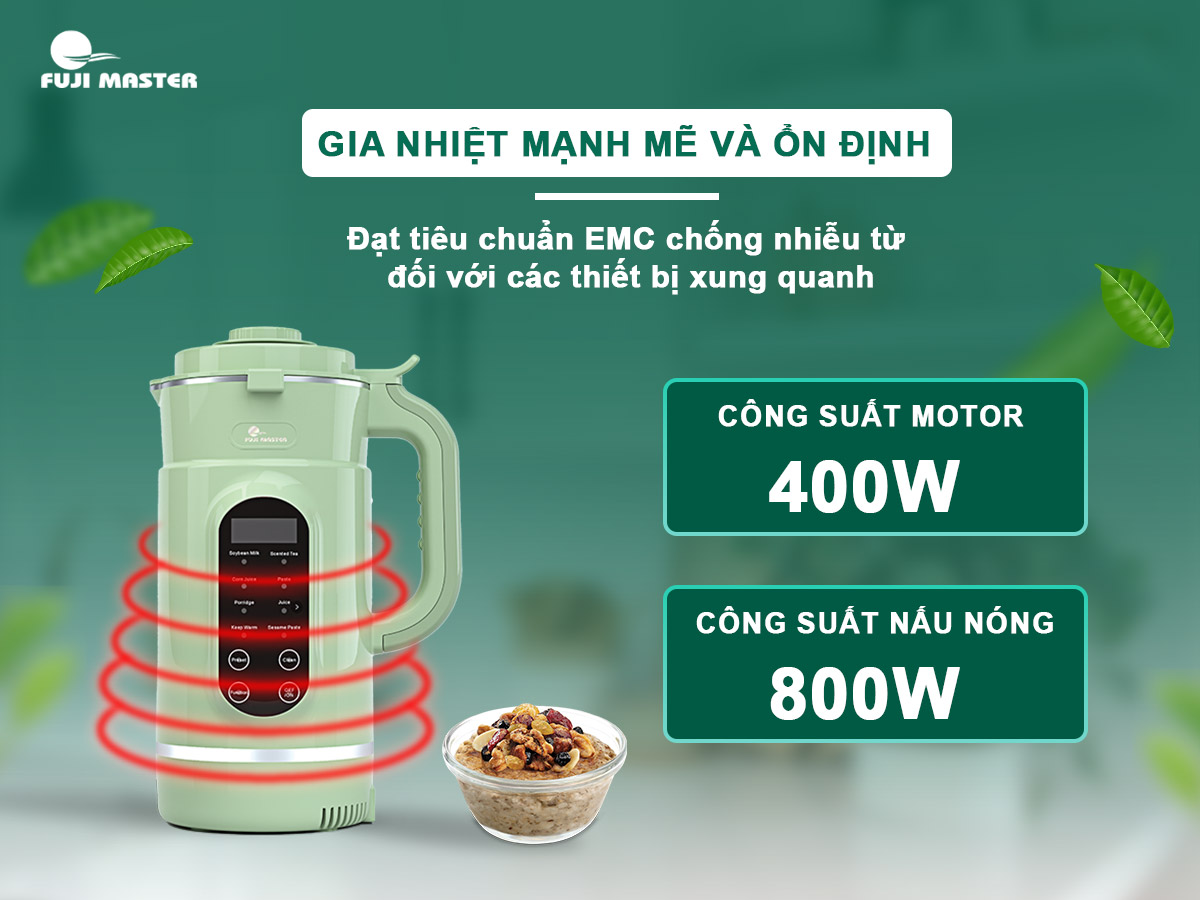 Máy làm sữa hạt đa năng Fuji Master FJM-2724 dung tích 1,5 Lít - Hàng chính hãng