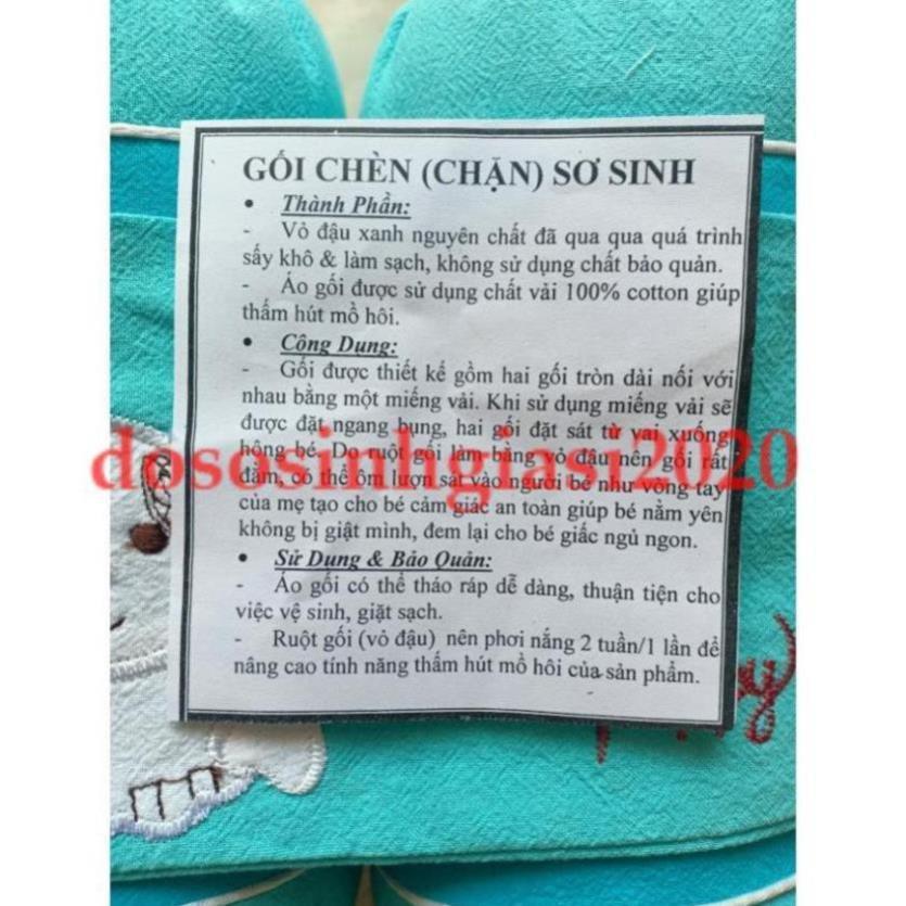 Gối vỏ đậu-GỐI CHẶN VỎ ĐẬU CHO BÉ SƠ SINH