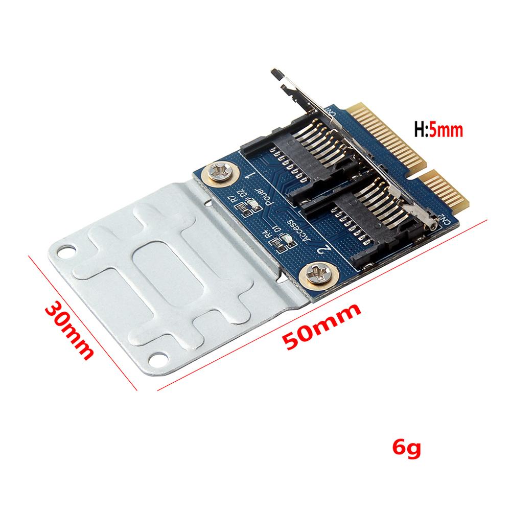 Bộ chuyển đổi đầu đọc thẻ nhớ Card chuyển đổi cho máy tính xách tay Micro SD TF sang Mini PCI express