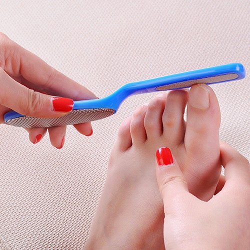 Dụng cụ chà gót chân, tẩy tế tào chết làm mềm da chân 2 trong 1, hết nứt gót, hồng gót chân nhỏ gọn tiện dụng
