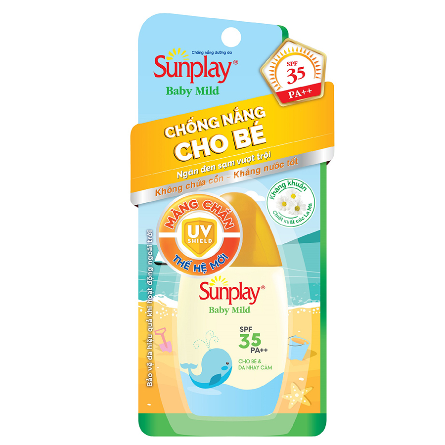 Sữa Chống Nắng Cho Bé Và Da Nhạy Cảm Sunplay Baby Mild SPF 35, PA++ (30g)