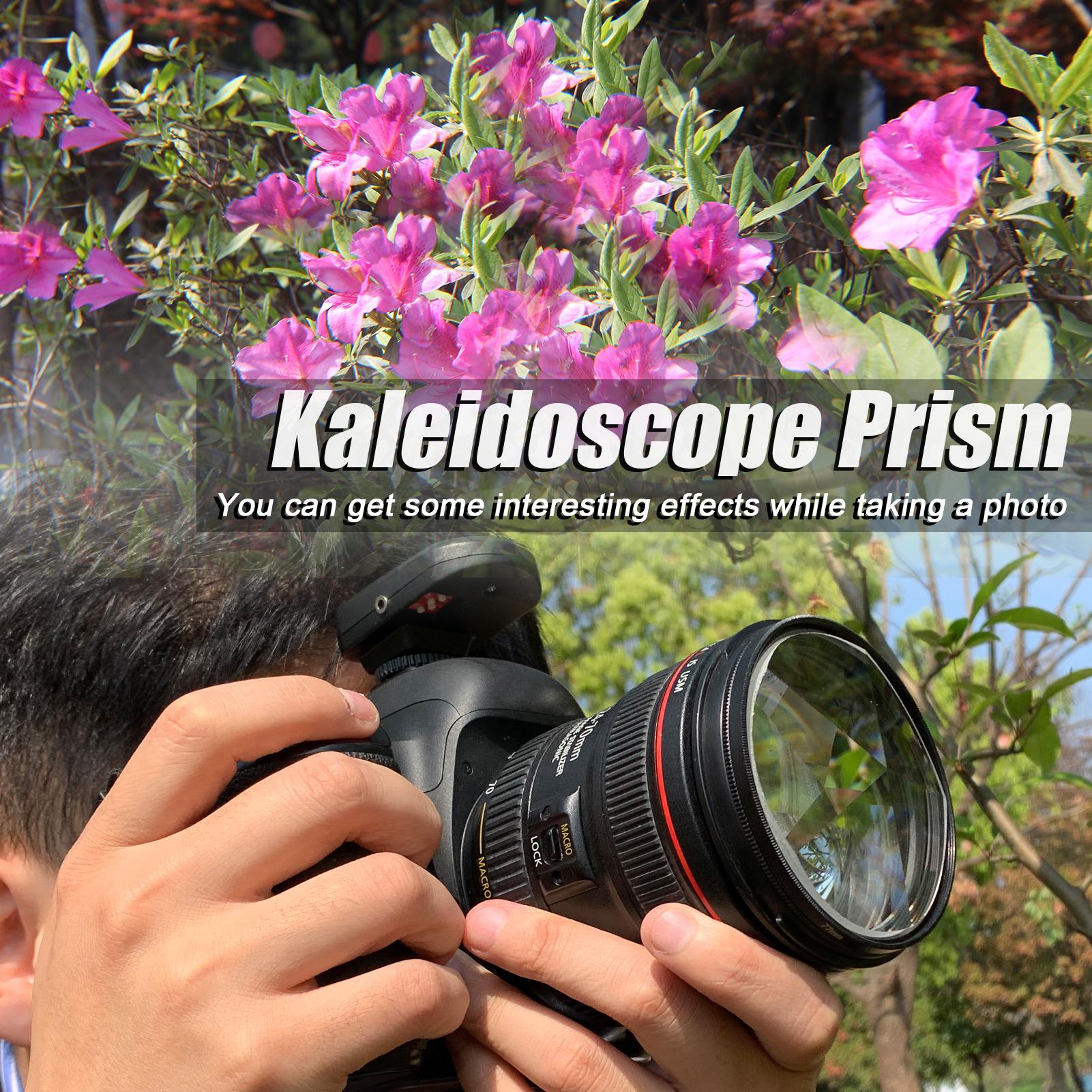 Camera Filter Photography Foreground Blur Film Photography Props 77mm Glass Pentaprism Filter Camera Accessories