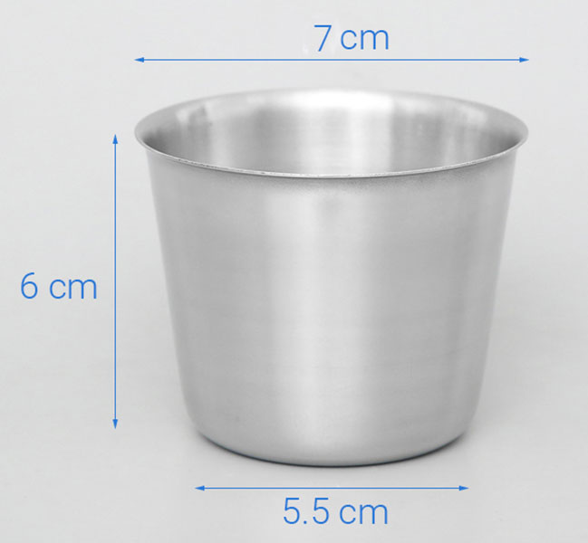 Ly Đá 7 : Đường kính 7 cm , cao 6 cm