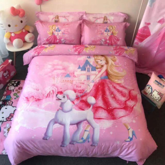Bộ ga gối cotton hoạt hình Disney