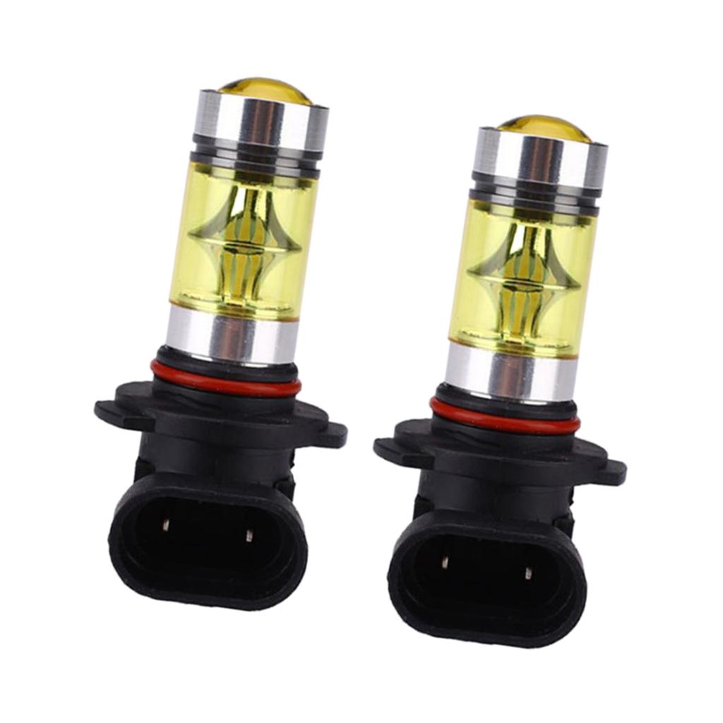 2x H10 9145 Yellow 2323 20-SMD LED 4300K Headlight DRL Fog Light Bulb Lamp