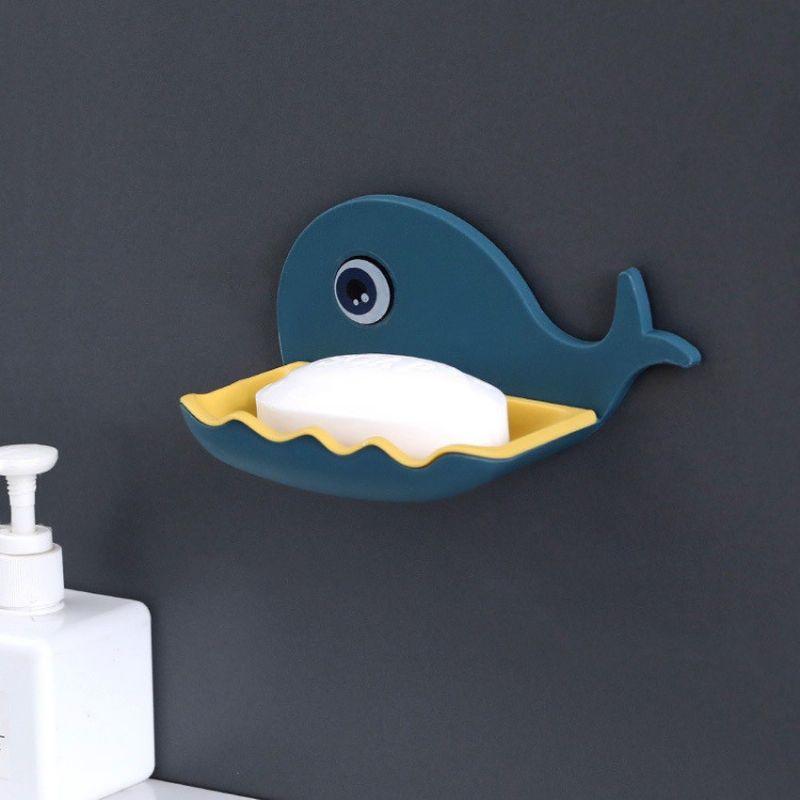 Khay Đựng Xà Phòng Hình Cá Heo ,Cute, Dán Tường chắc chắn
