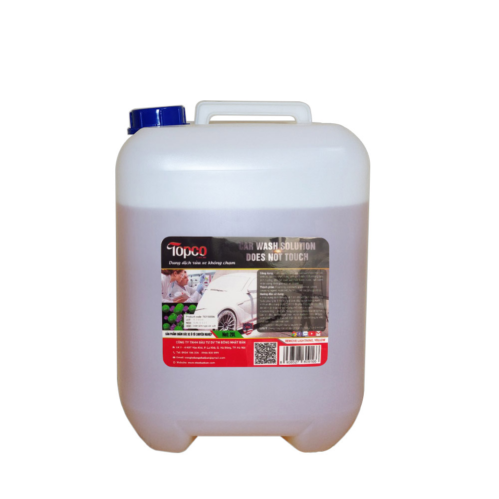 Dung dịch rửa xe không chạm Topco can 20 lít