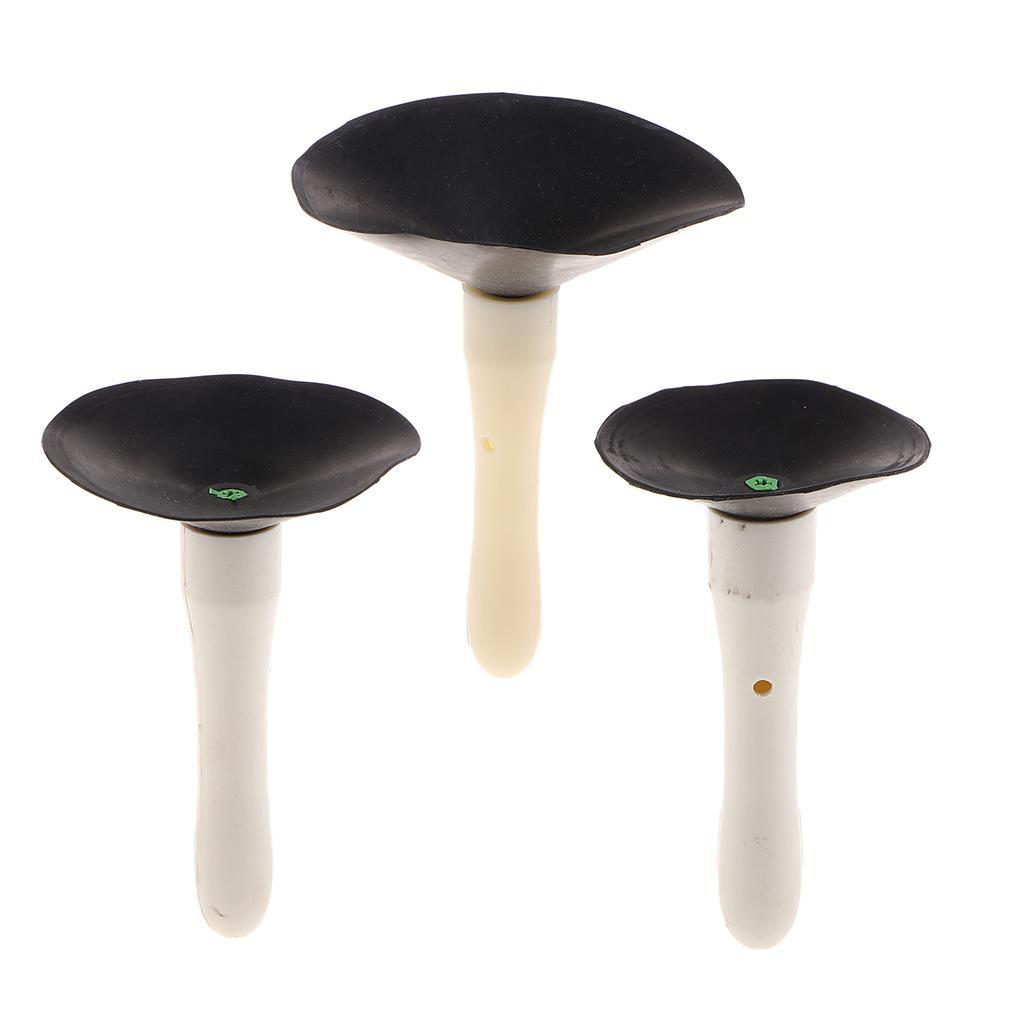 3X Plastic Pottery Dipping Tool Glazing Ware Suction Cup for DIY Handicrafts