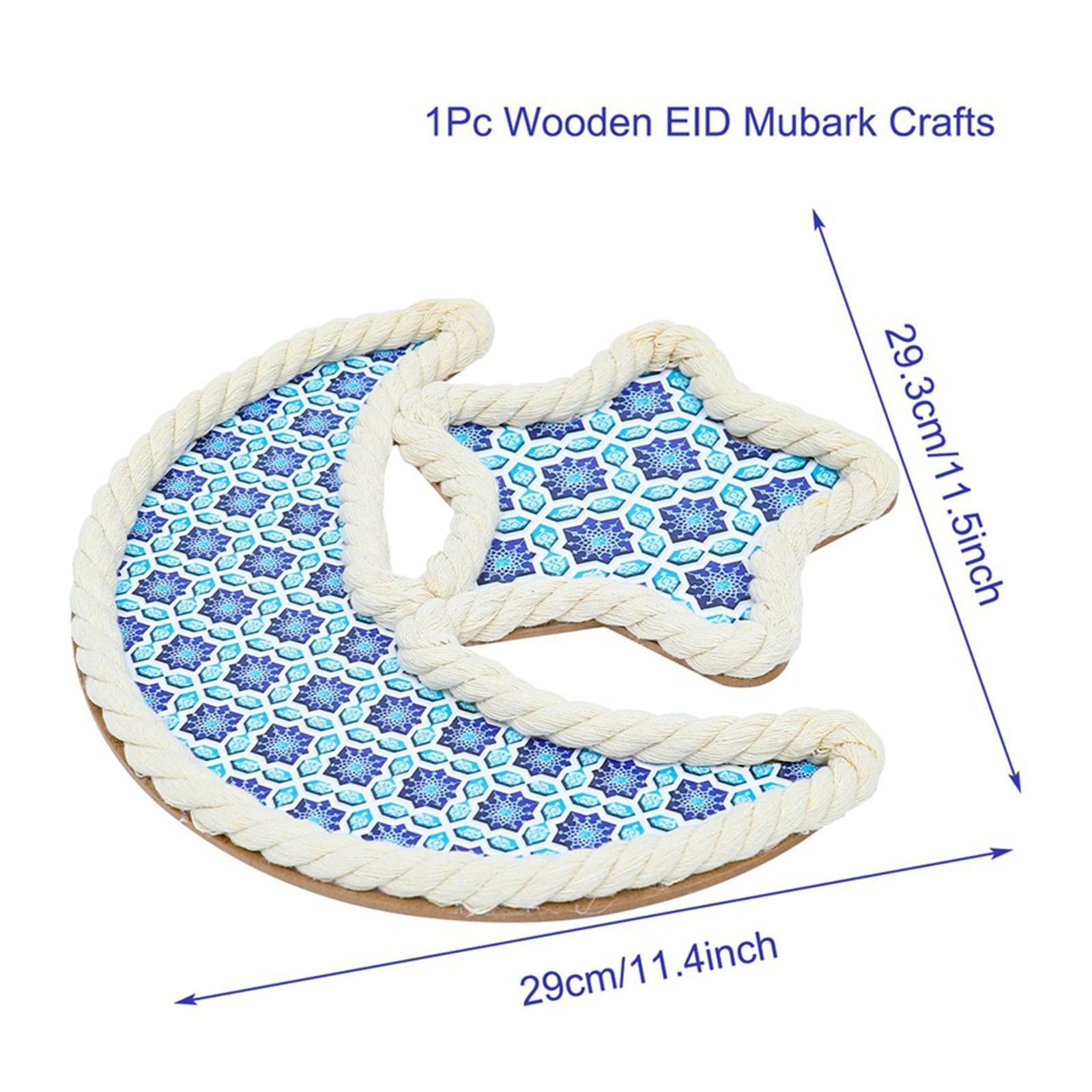 Eid Moon Star Dinner Plate Tray Table Decorations for Style A