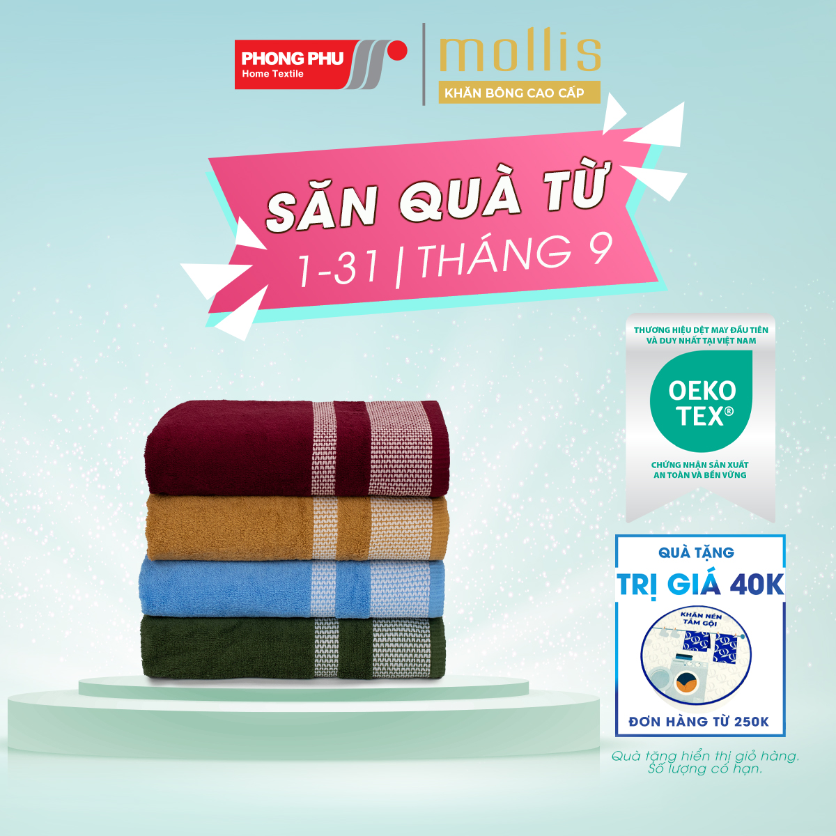 Khăn Tắm Mollis Cotton 70x140cm Khăn Cao Cấp Mềm Mịn Thấm Hút Không Ra Màu Không Xù Đồ Lông Gia Đình Spa Khách Sạn BM1K