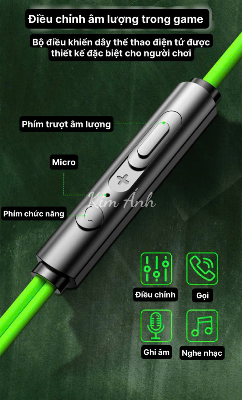 Tai nghe Game Lip-Top Q20 chân Type C, check QR tra nguồn gốc, có Micro và nút chỉnh âm lượng, Hàng chính hãng BH 1 năm