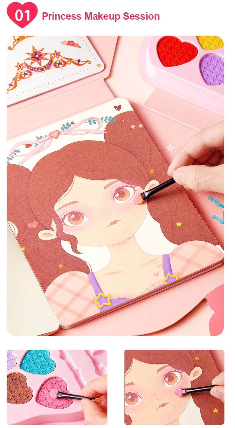 Bộ Đồ Chơi Trang Điểm và Thiết Kế Thời Trang Công Chúa 3in1 – Mideer Dress Up Game Set – Princess Makeup Kit