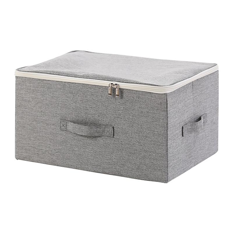 Foldable Storage Box for Clothes Large Capacity Storage Boxes Underwear Socks Box with Lid Quilt Dust-Proof Box,S - L