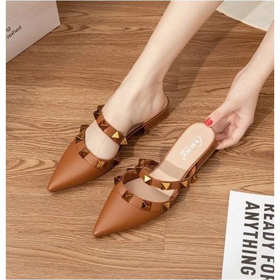 Dép sục mũi nhọn phong cách Hàn Quốc, giày sục mũi nhọn đế cao 3 phân S06065-05