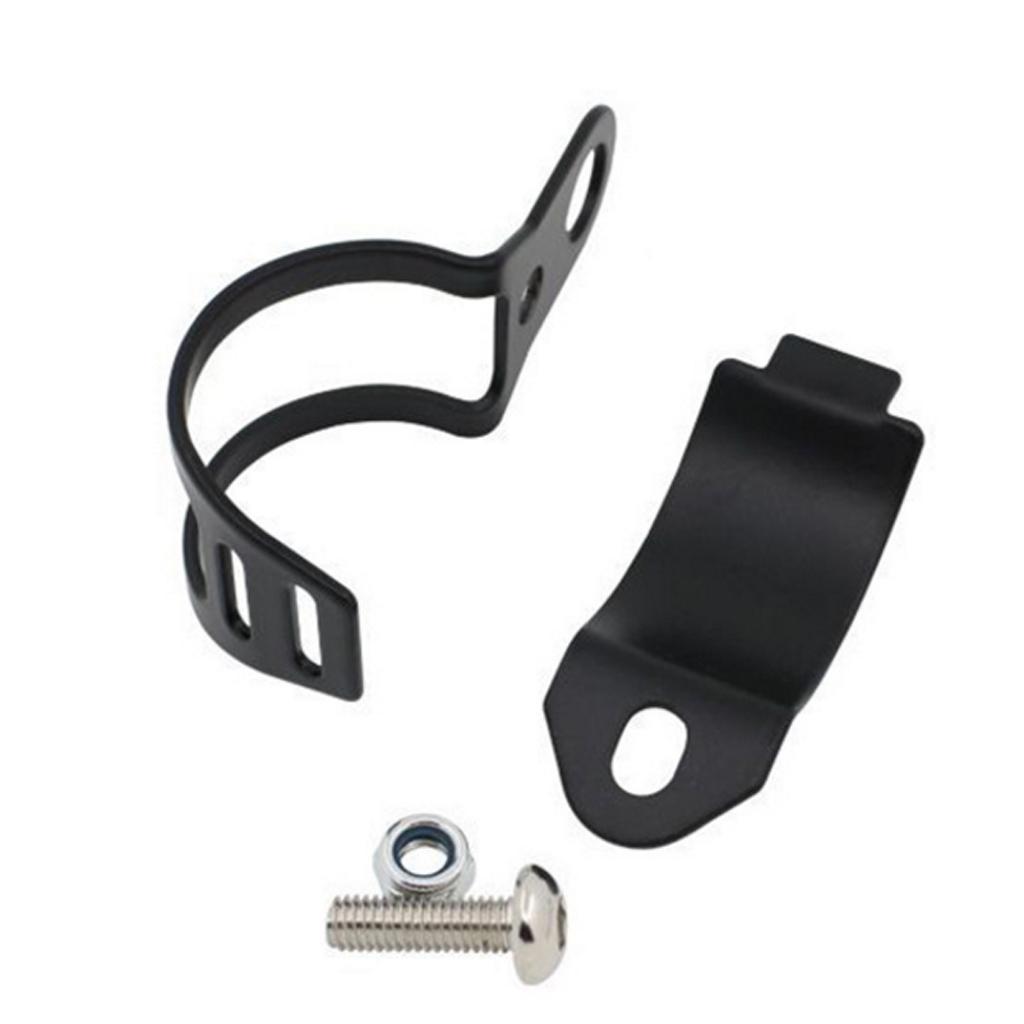 1 Pair Universal Motorcycle   Light Fork Mount Bracket Black