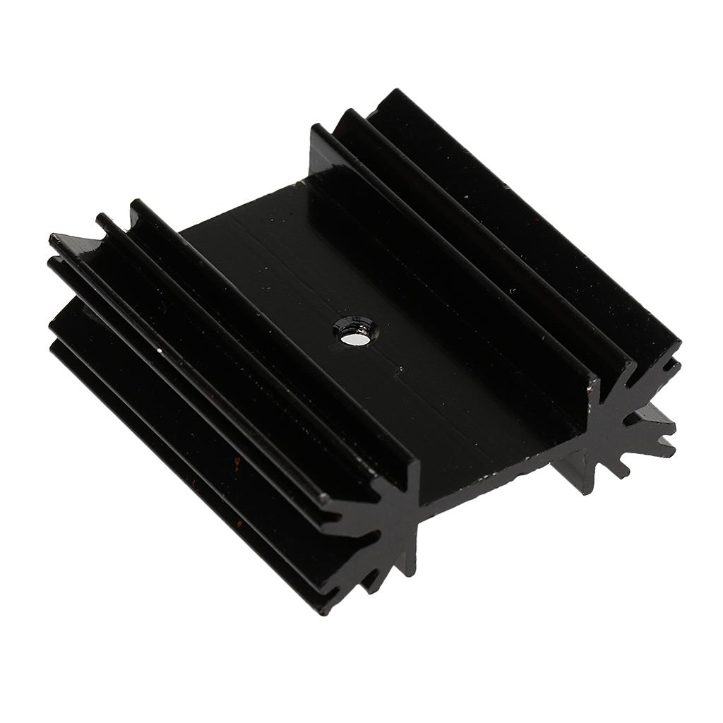 Aluminum Heat Sink, Cooling Fin Circuit 38x34x12mm for TO-247 PCB Mounting