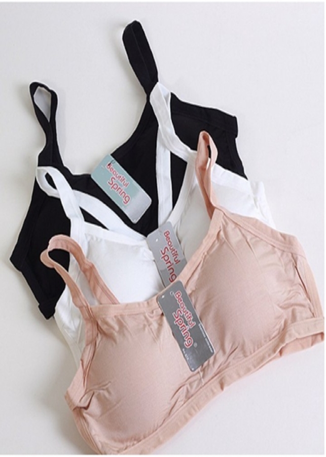 COMBO GỒM 3 ÁO BRA 3 DÂY COTTON SIÊU MỊN