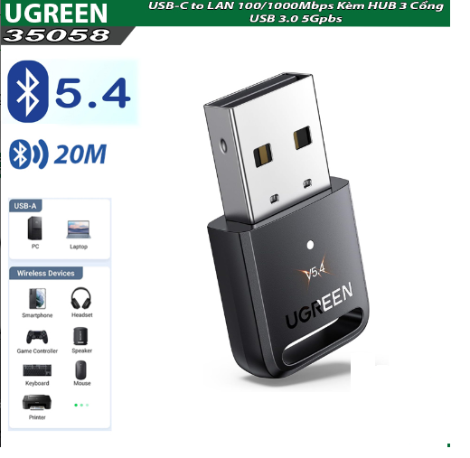 Thiết Bị Kết Nối USB Bluetooth  v5.4 Ugreen 35058 - Hàng Chính Hãng