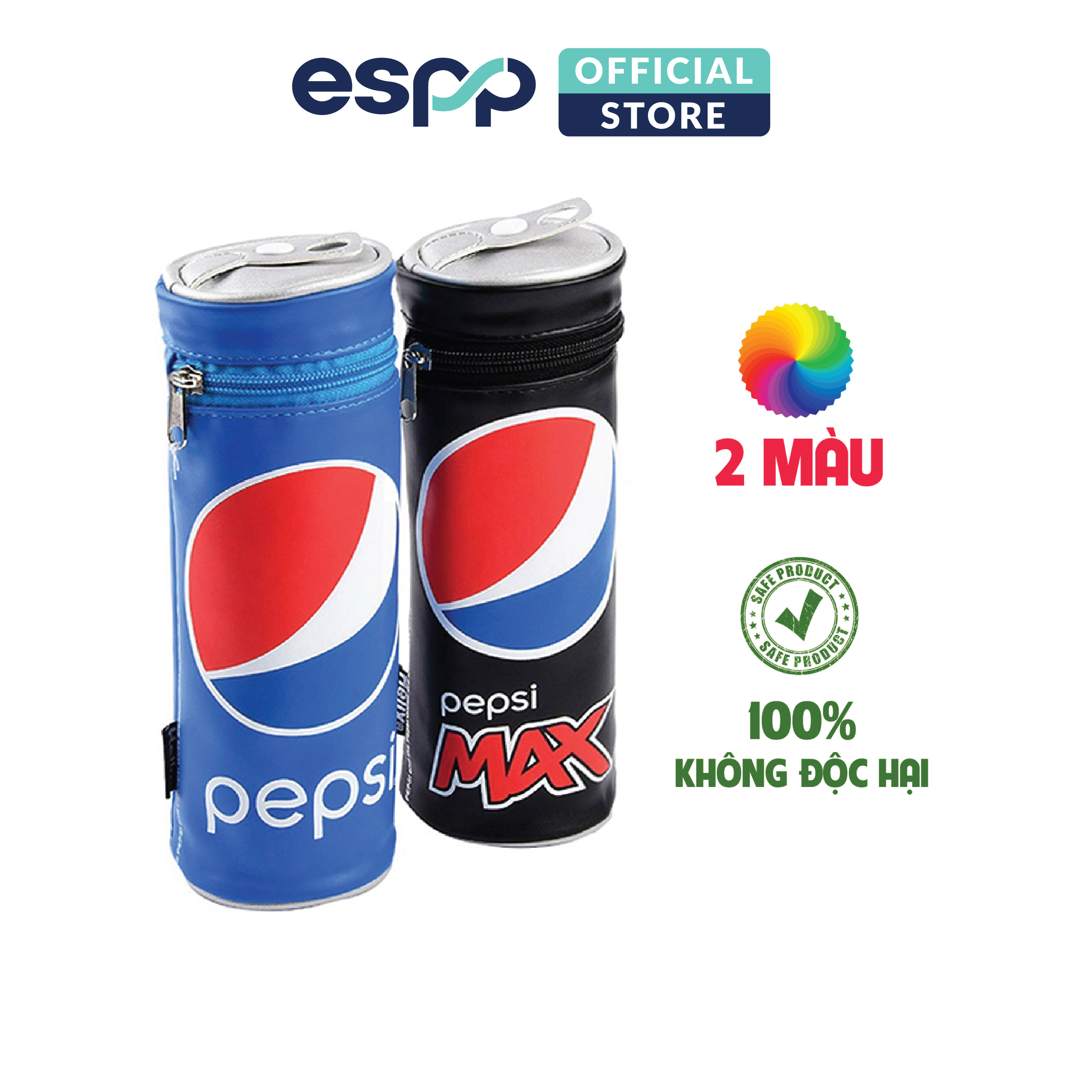 Bóp viết da Pepsi cao cấp ( Xanh dương / Đen ) - HELIX