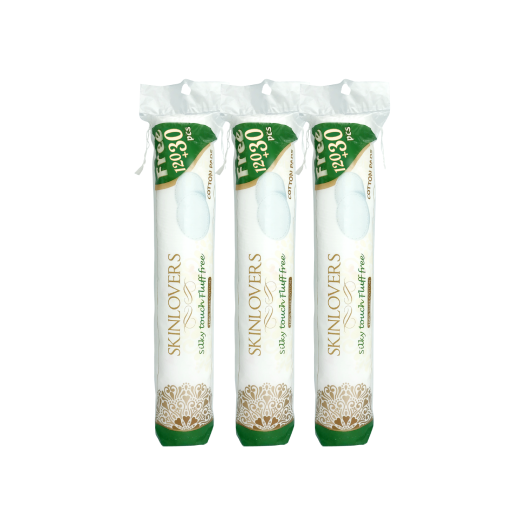 Combo 3 Gói Bông Tẩy Trang Skinlovers 120+30 miếng