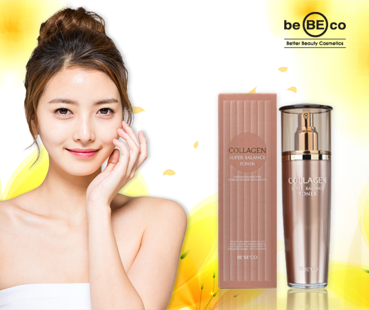 Nước hoa hồng dưỡng da Collagen BEBECO Hàn Quốc COLLAGEN SUPER BALANCE TONER 120ml