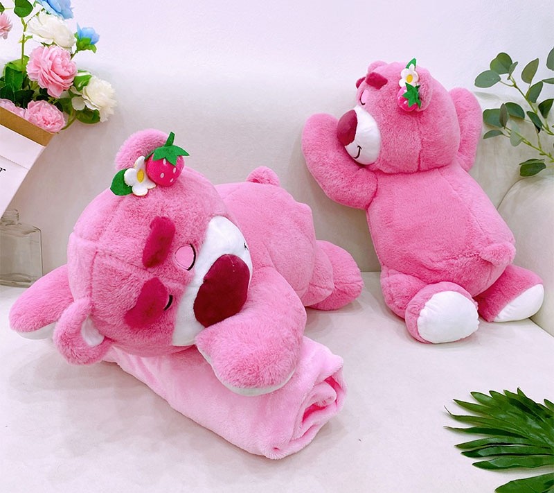 GẤU DÂU LOTSO KÈM MỀN