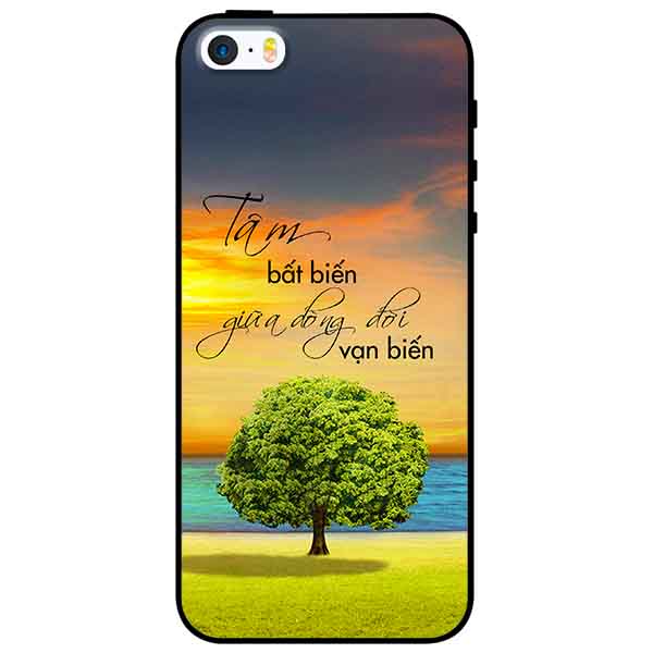 Ốp lưng in cho Iphone 5/5s/5se Mẫu Tâm Bất Biến