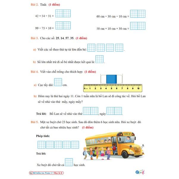 Sách - Combo Bài Tập Tuần và Đề Kiểm Tra Lớp 1 Cánh Diều - Môn Toán và Tiếng Việt học kì 2 (4 cuốn)