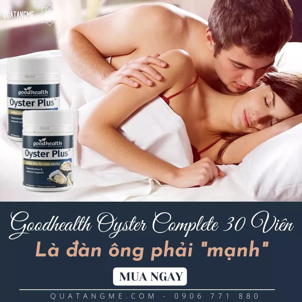 Combo 2 Hộp Tinh Chất Hàu Goodhealth Oyster Plus 30 Viên - Giúp Tăng Cường Sinh Lý - Cải Thiện Chất Lượng Tinh Trùng - Hàng Chính Hãng New Zealand