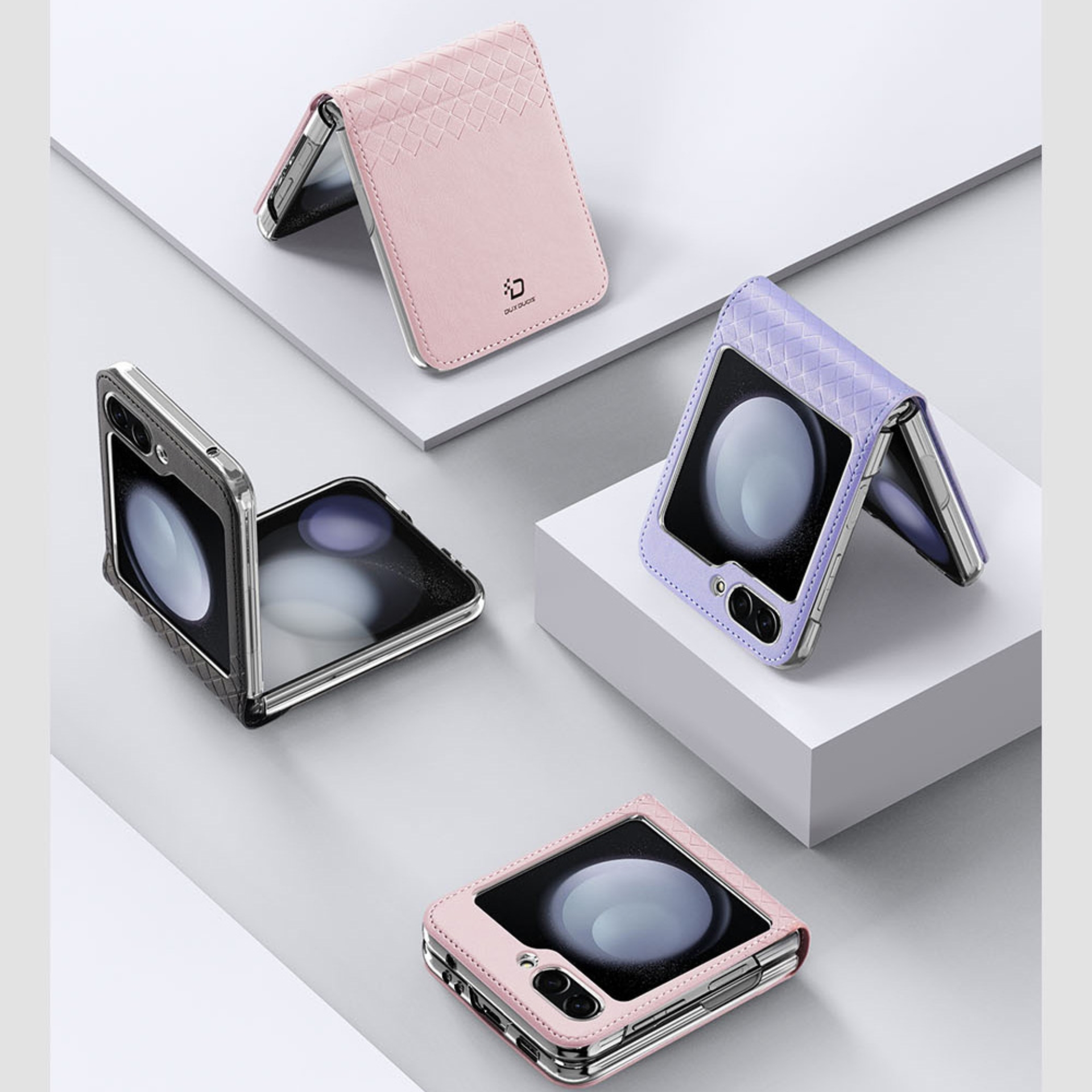 Bao Da Dành Cho Samsung Galaxy Z Flip 5 Dux Ducis Bril Series, Thời Trang, Cá Tính - HÀNG CHÍNH HÃNG