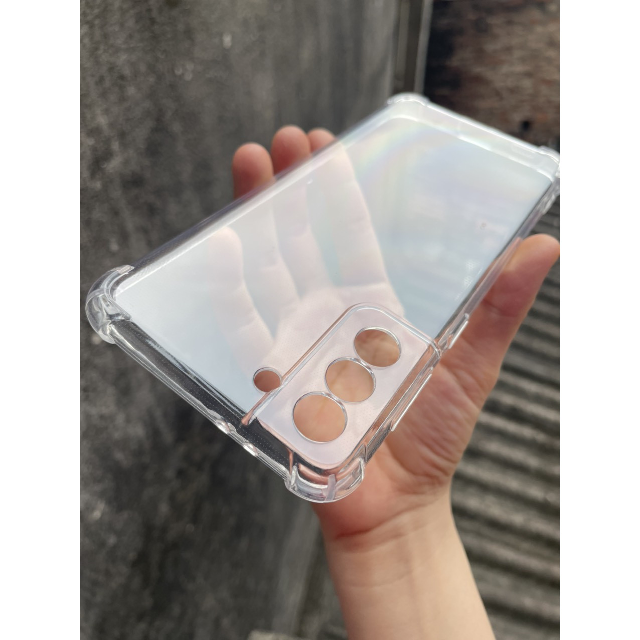 Ốp lưng dẻo dành cho Samsung Galaxy S21 Plus - chống sốc 4 góc trong suốt , bảo vệ Camera
